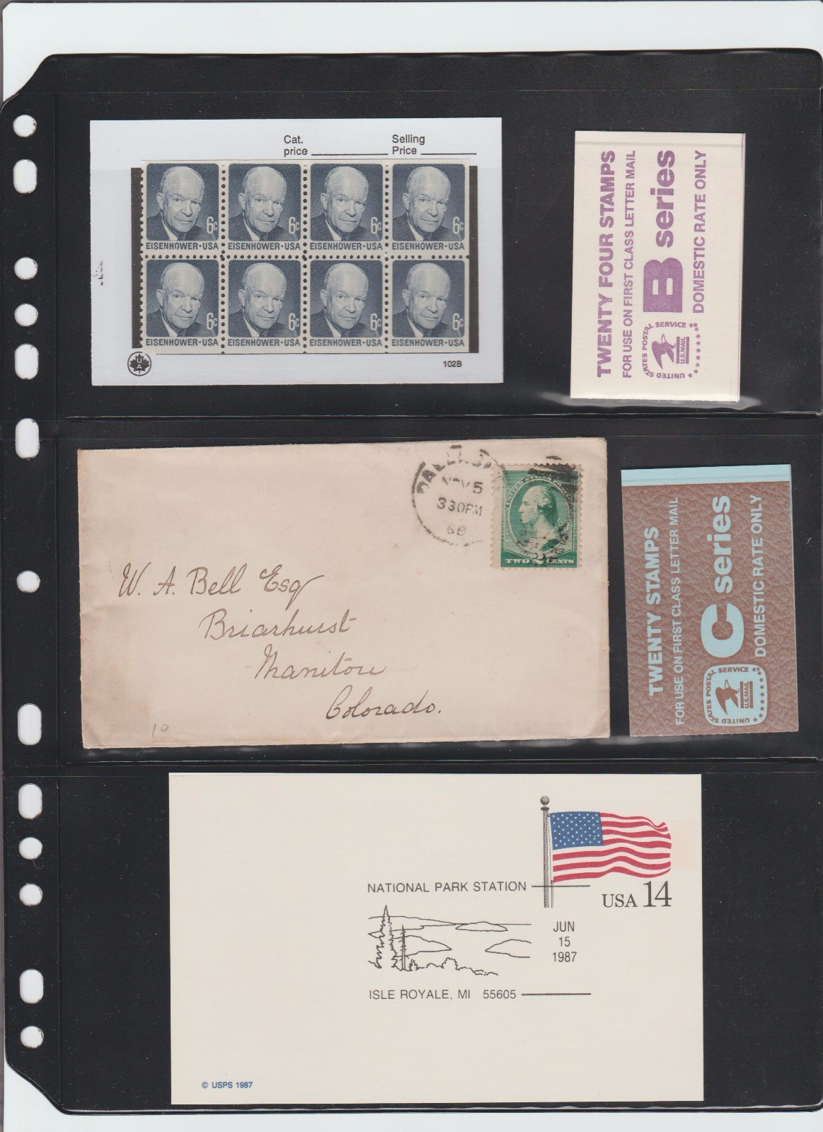 **ANCHOR 5 New Stock Pages 3S (3- rows) Sheets - (Black sheets) / Double Sided.