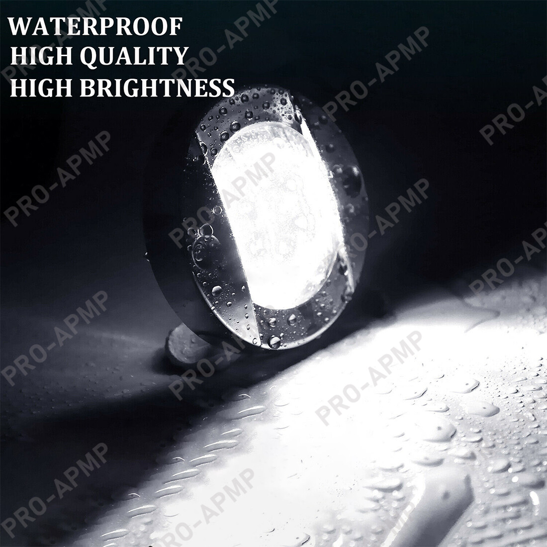 2X White LED Marine Boat Deck Courtesy Lights 12V Utility Stern Transom Light