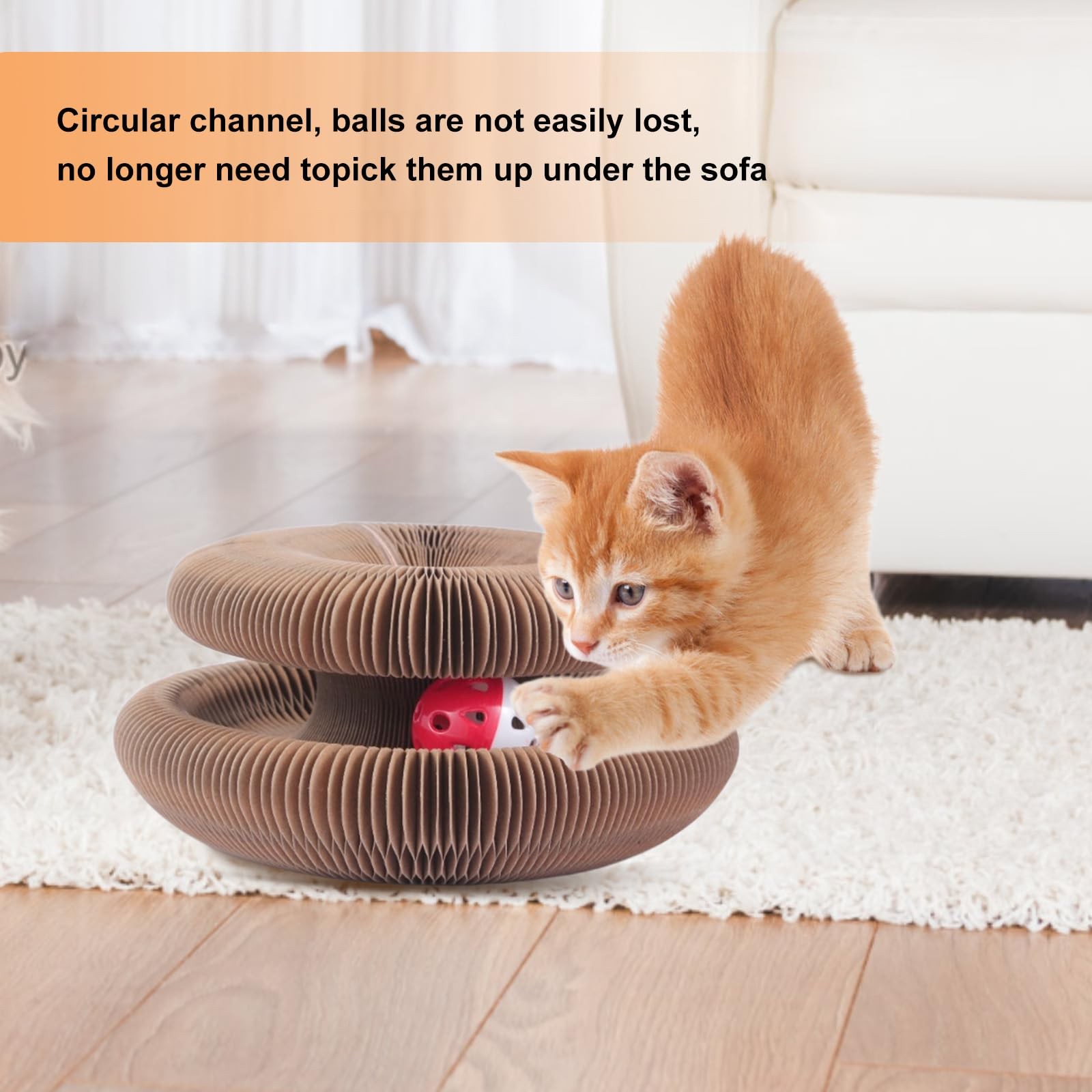 Juguetes rascadores para gatos, juguetes gatitos, almohadillas rascadoras cartón