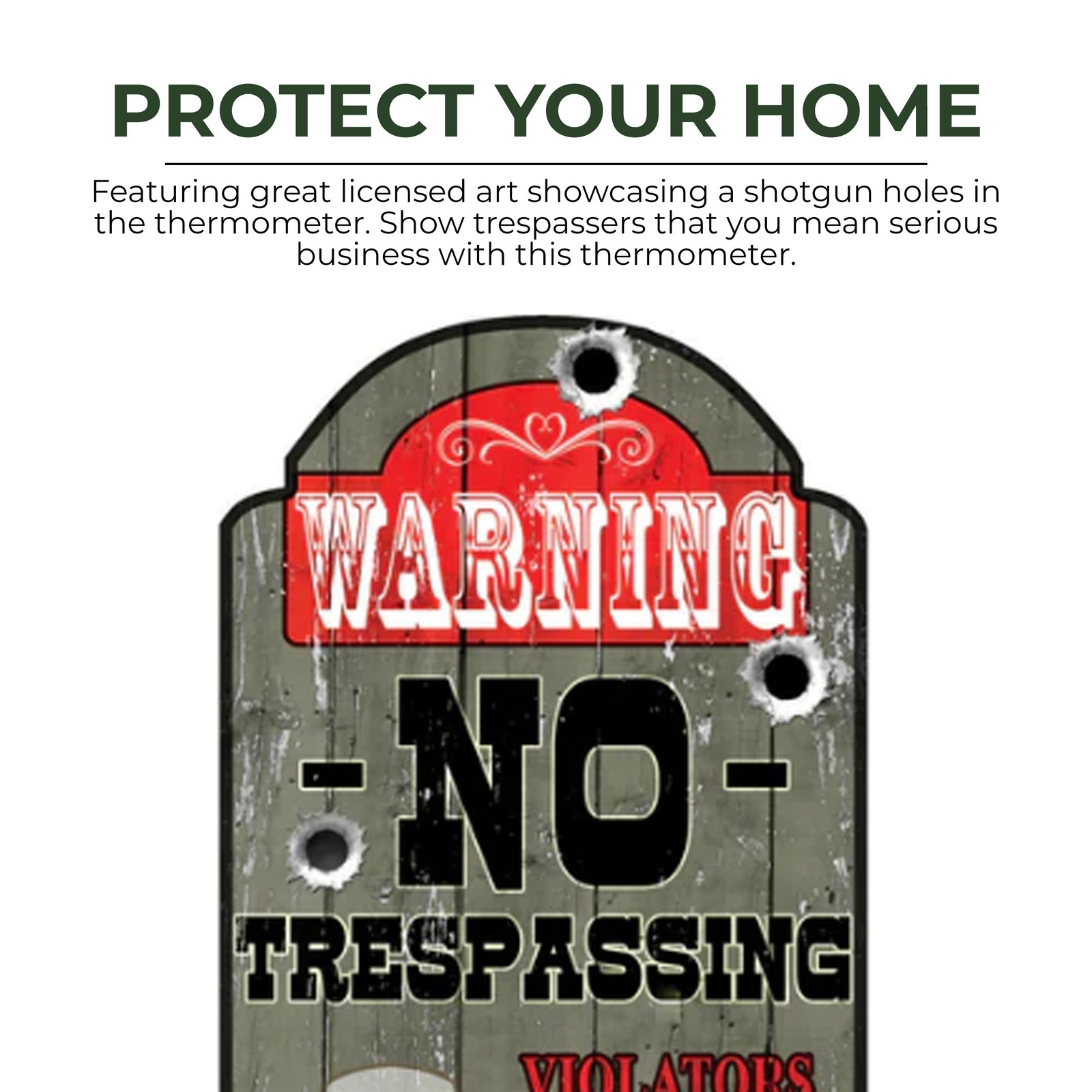 Rivers Edge Products Tin Thermometer, 17" x 5" Indoor or Outdoor Thermometer,