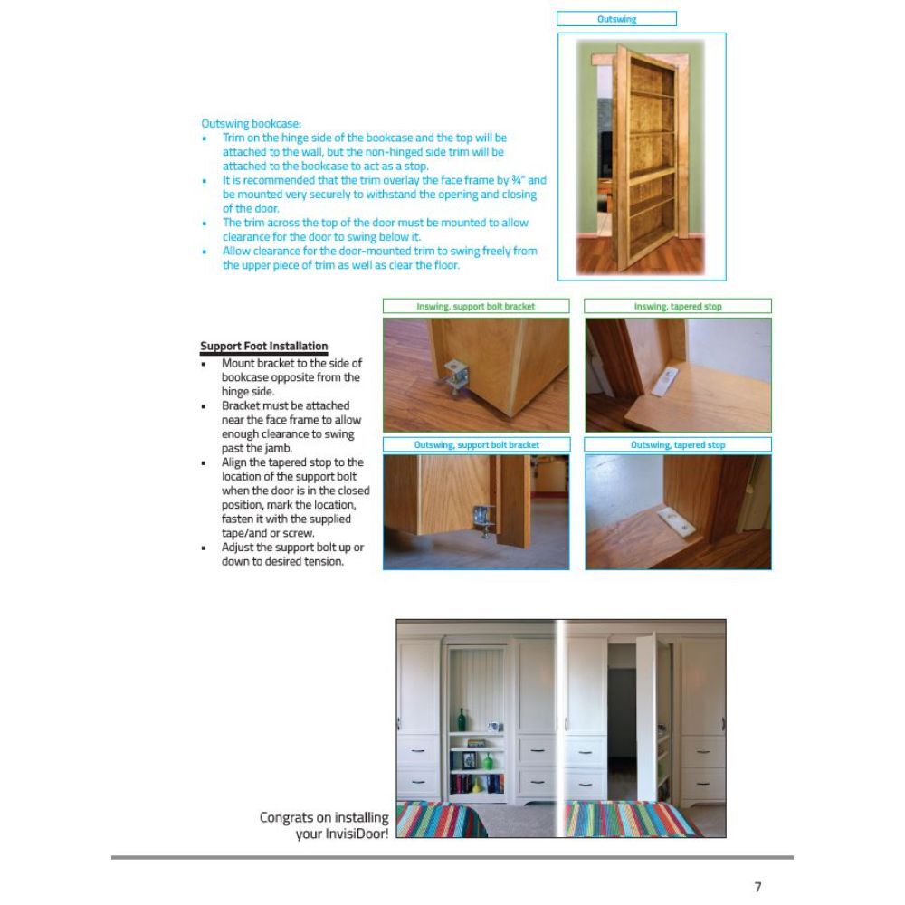 InvisiDoor™ Unfinished Assembled Hidden Door *FREE FREIGHT*