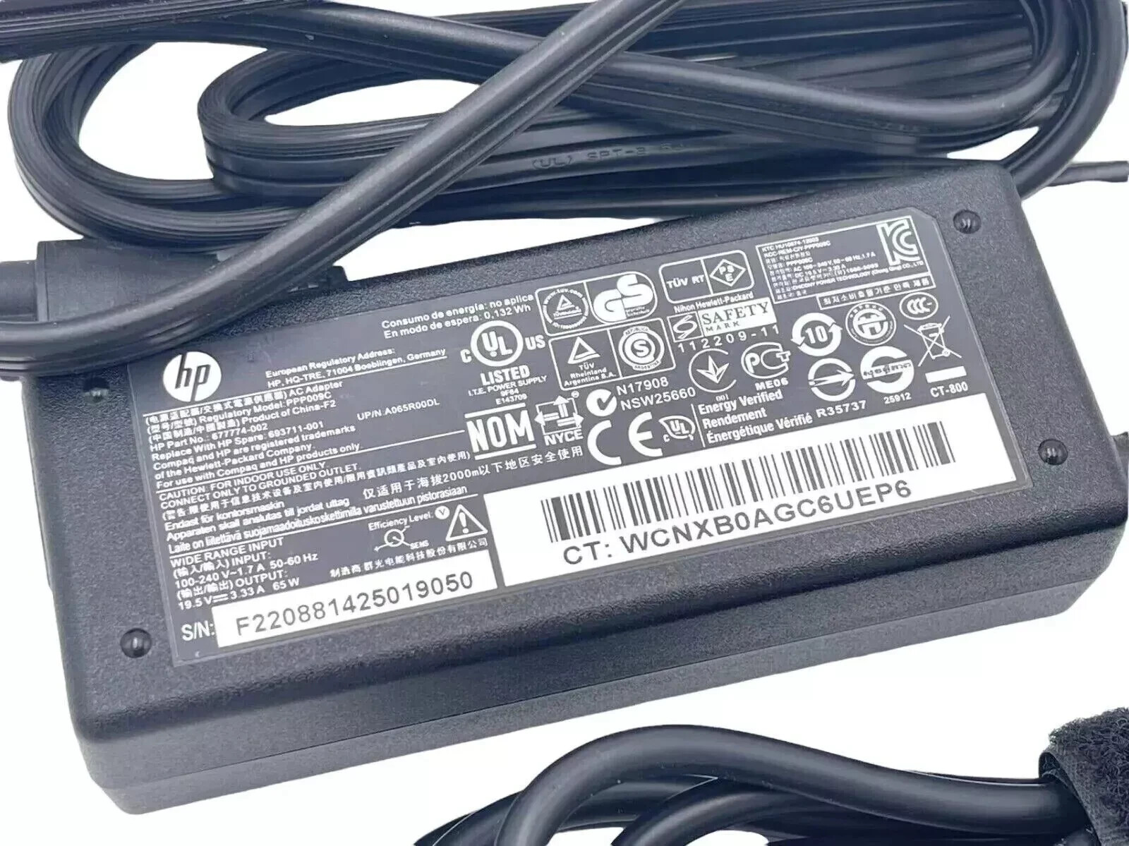 Genuine HP 65W AC Adapter EliteDesk Desktop Mini 705 800 G2 G3 G4 Power Supply