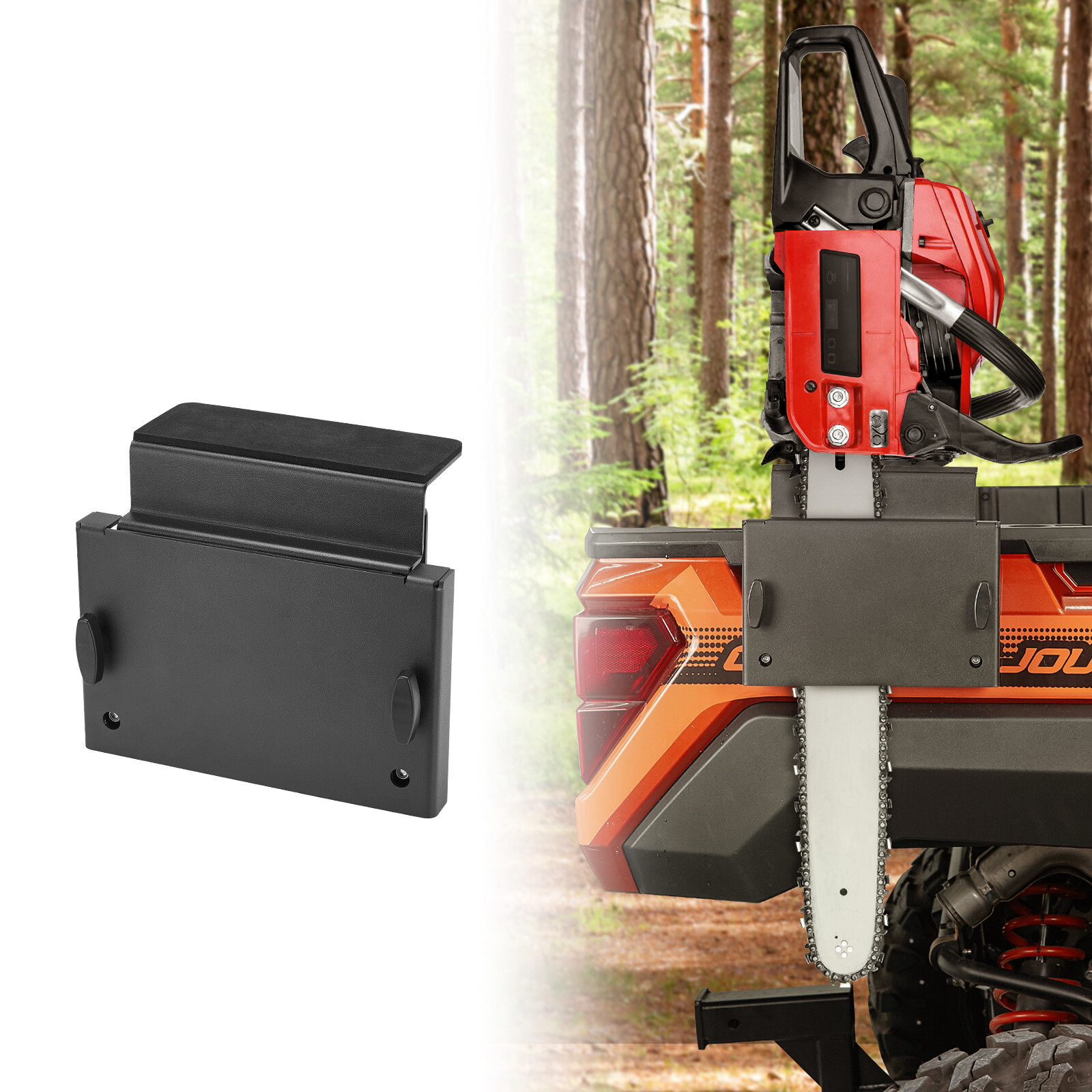 ATV UTV Chain Saw Mount Bracket Tool Holder Rack For Polaris Ranger XP 1000/ 570