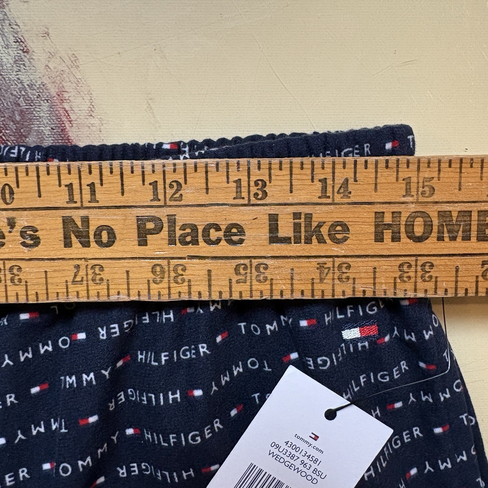 $42 Tommy Hilfiger Medium Wedgewood Pajama Sleepwear Blue Pants Drawstring NEW