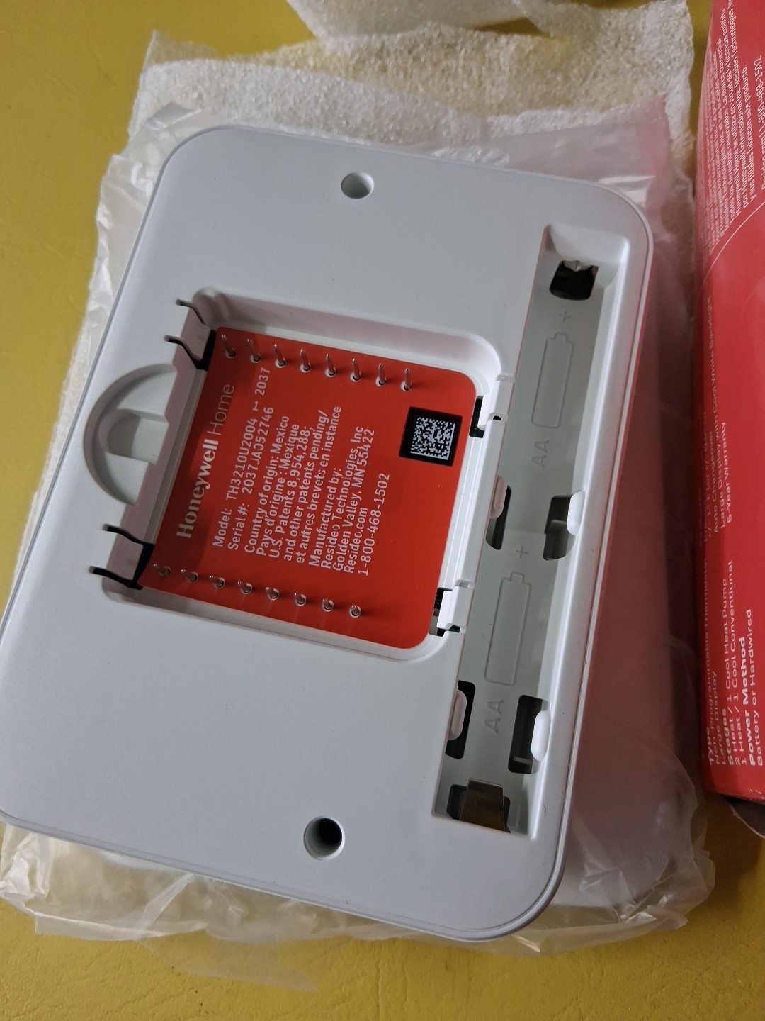 Honeywell Home-Resideo T3 Pro Thermostat 2H/1C Heat Pump and 1H/1C Conventional