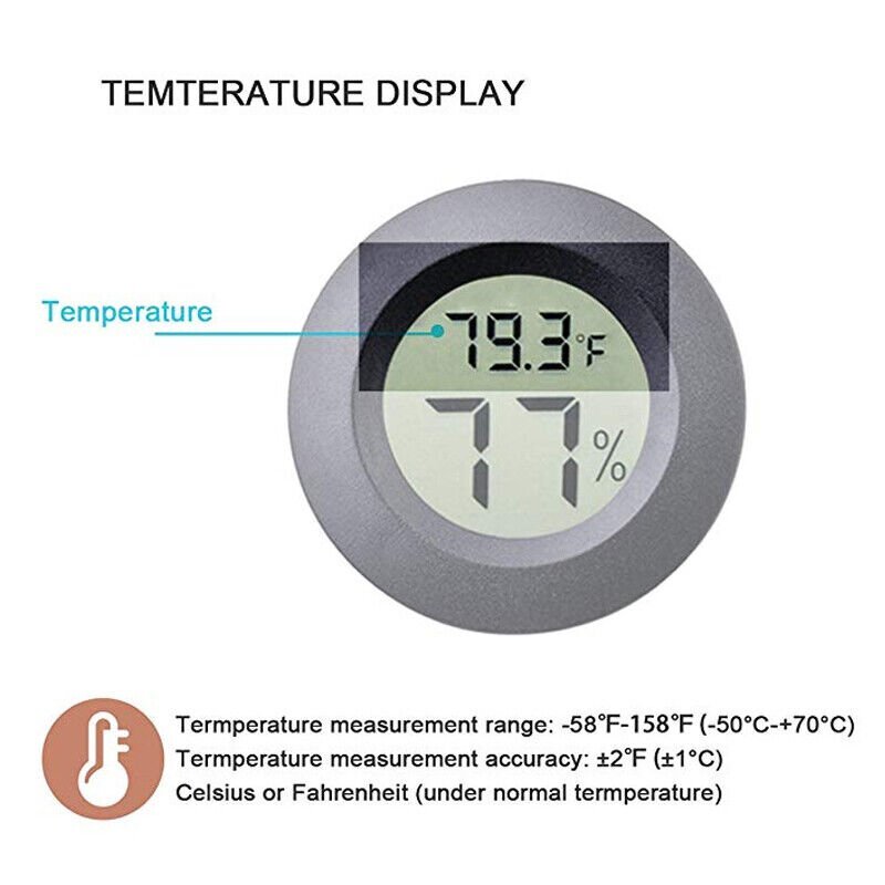 Mini LCD Digital Thermometer Hygrometer Humidity Temperature Meter Indoor Tester