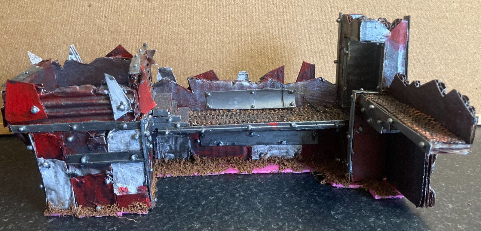 Warhammer 40k ORK FORT STRONGHOLD Building Terrain Scenery Custom Made Excellent