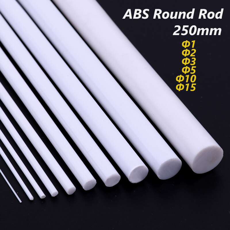 DIY ABS & Styrene Tubes/Rods Sheets - Round, Square, Angle for Models (Building)