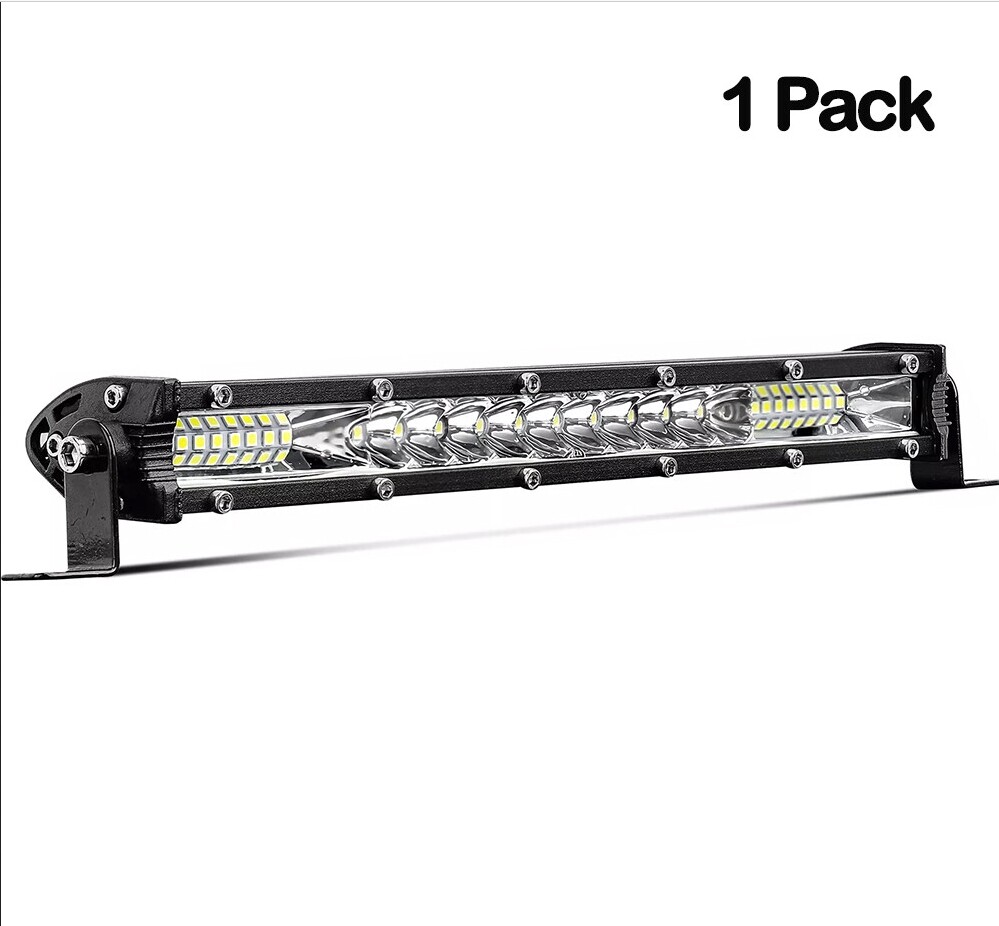 12'' inch LED Light Bar Spot Flood Combo for Truck SUV ATV Jeep Offroad Driving