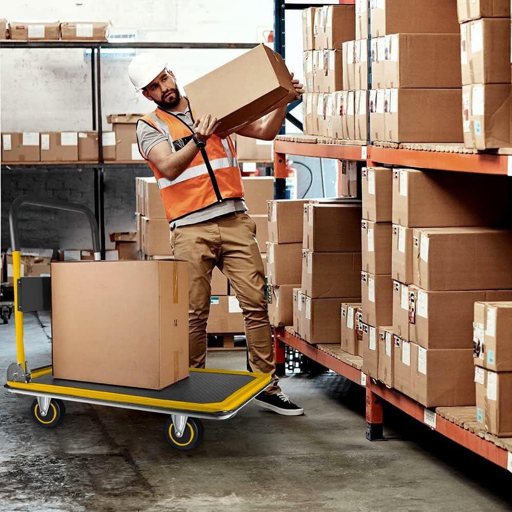 Dolly Cart Hand Truck Folding Heavy Duty Moving Capacity Wheels Trolley 660 lbs