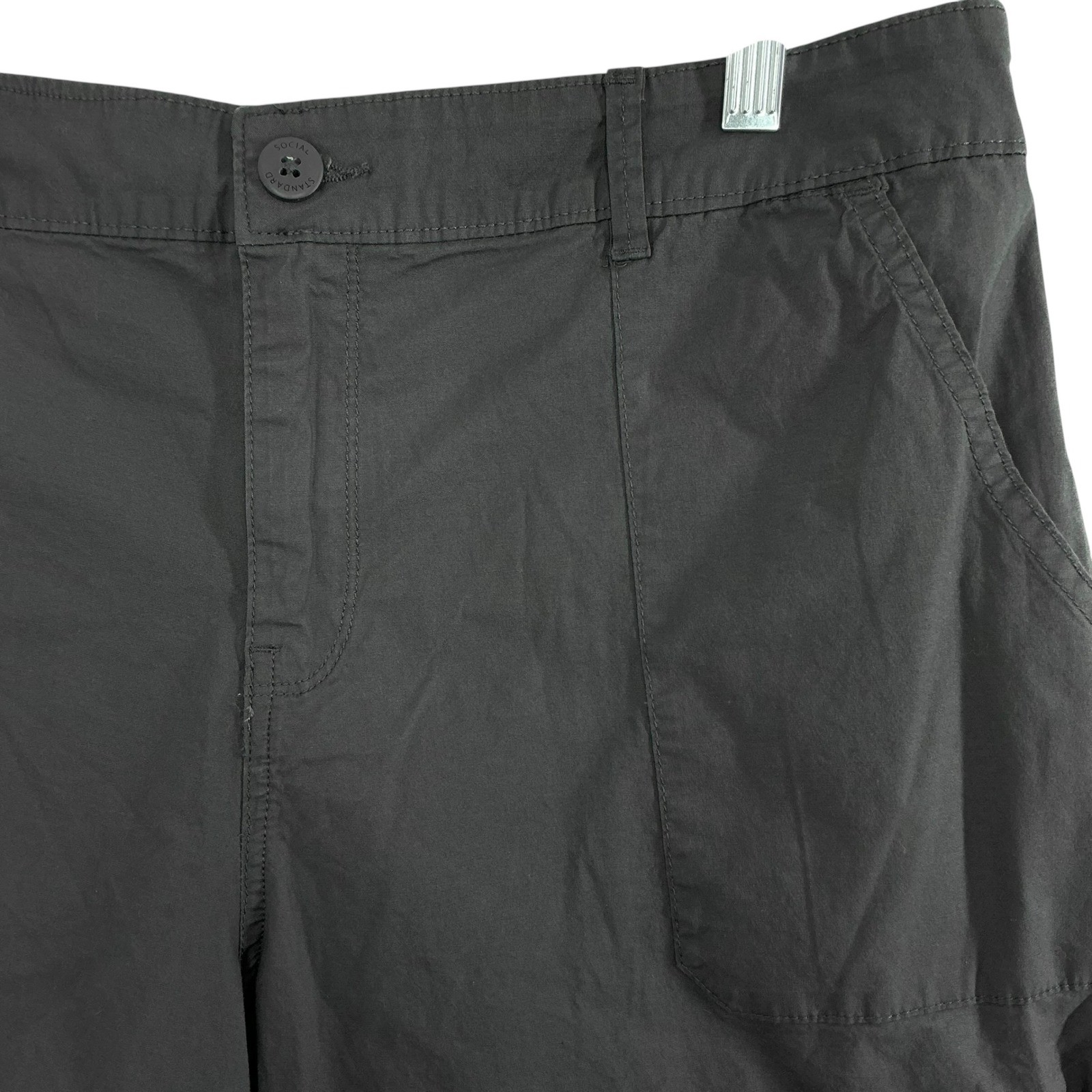 Sanctuary Social Standard Hero Utility Shorts Women's XXL NWT Washed Black