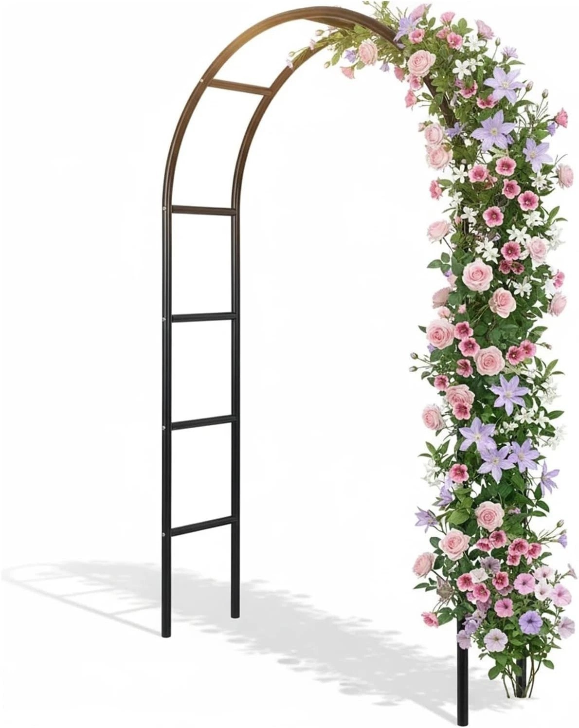 Stunning 4.6ft Wide Metal Garden Arch for Weddings & Climbing Plants Decoration