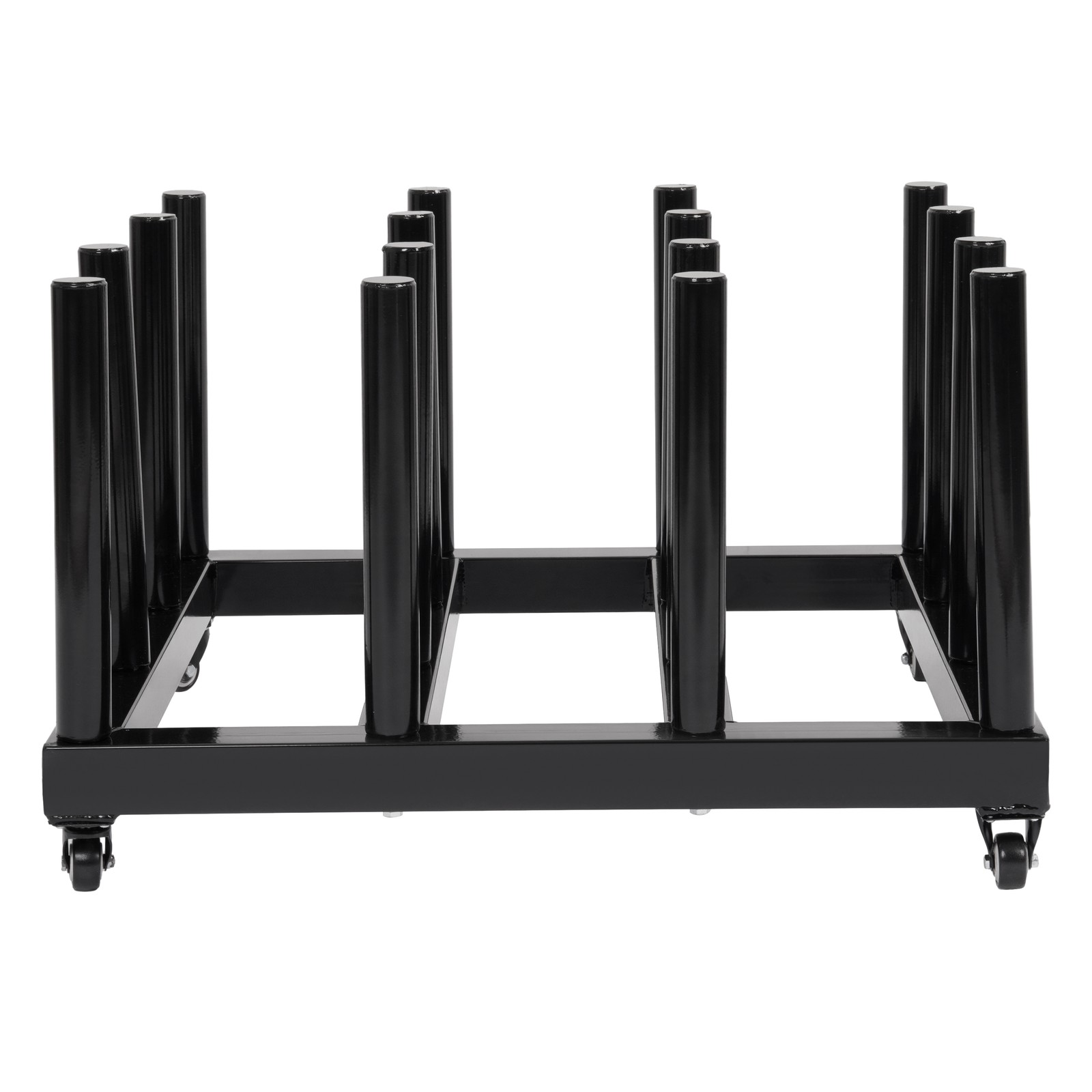 Vinyl Cart Mobile Media Rack 16 Roll Capacity Heavy Duty Digital Media Storage
