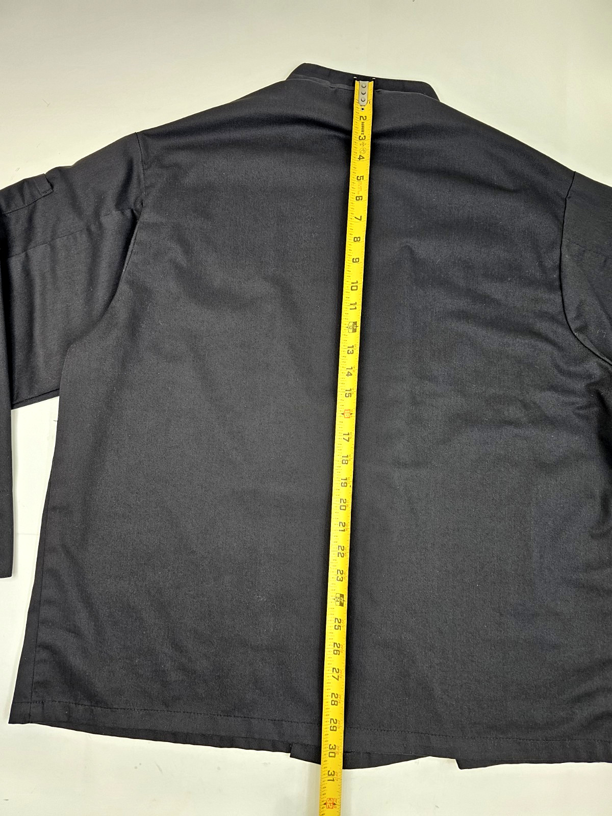 Pinnacle Chef Trends Double Breasted Black Cook Jacket Size L, Fridays Logo EUC