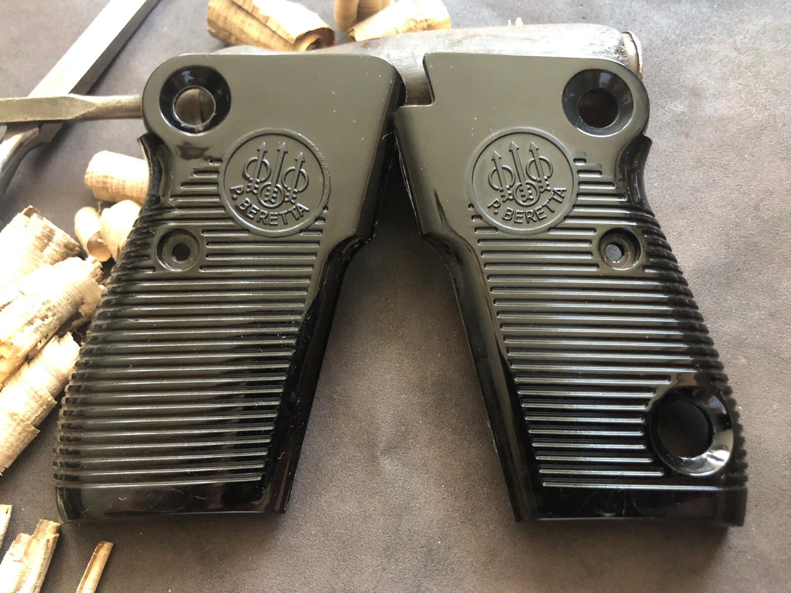 Beretta 1951. Helwan Brigadier. The Tariq (Iraqi Beretta) Black Grips. US Seller