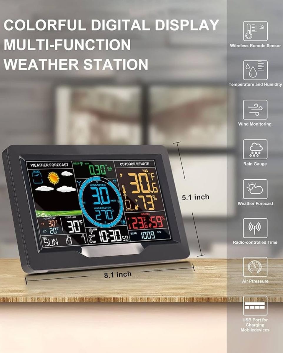 Kalevol EM3390A Professional Weather Station
