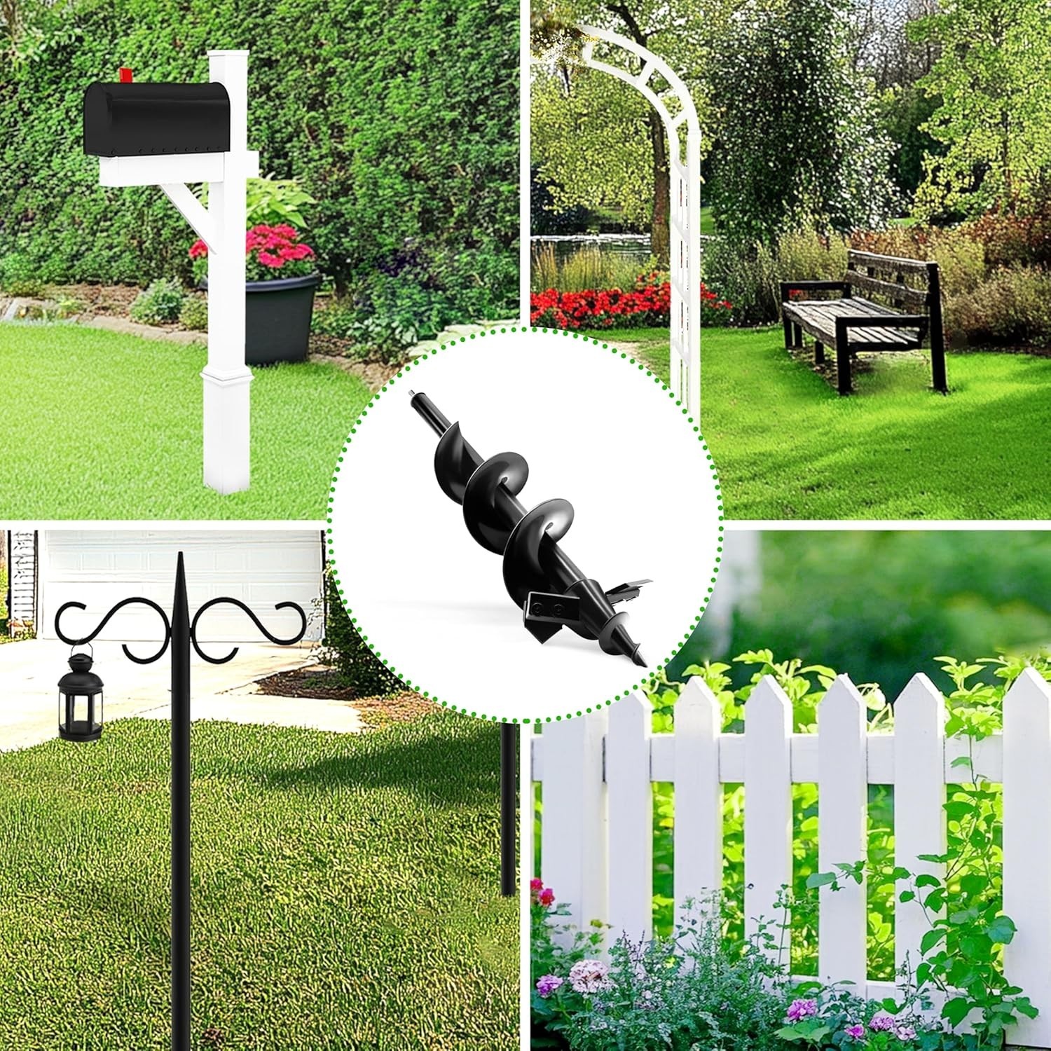 4"x24" Auger Drill Bit for Planting, Heavy-Duty for Rocky Soil