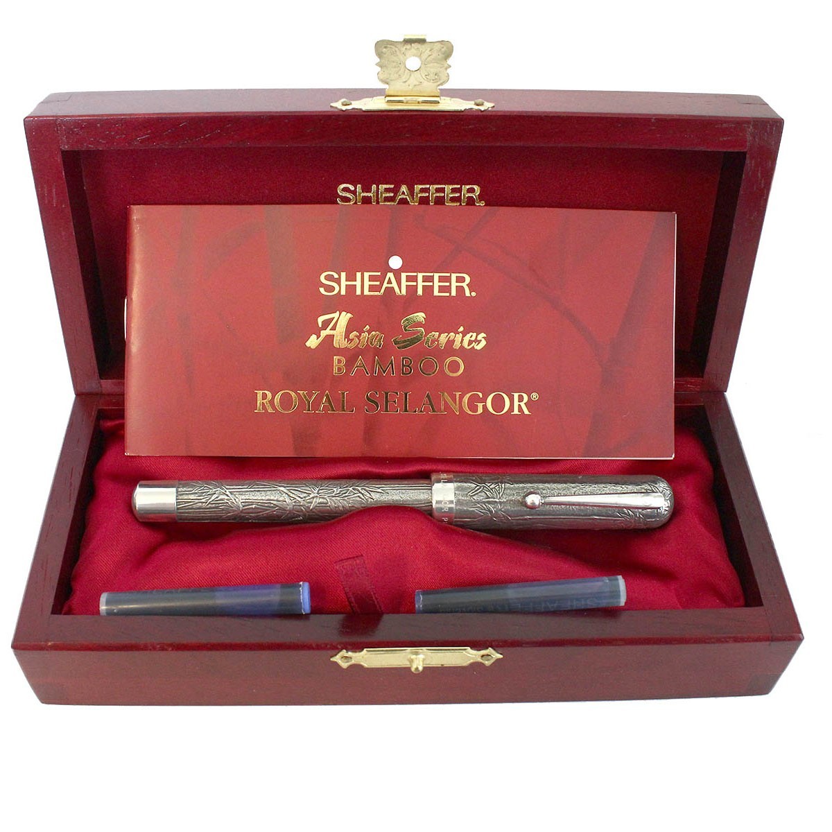 1996 SHEAFFER ASIA SERIES BAMBOO 18K MED NIB FOUNTAIN PEN NEW IN BOX NEVER INKED