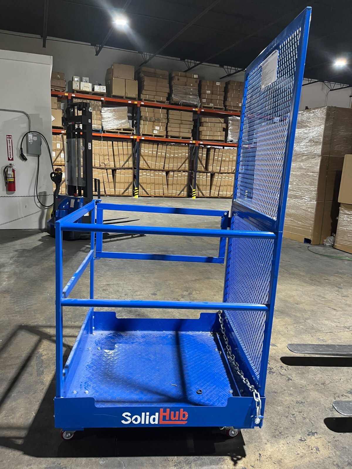 Working cage / platform / safety basket for forklift, SolidHub