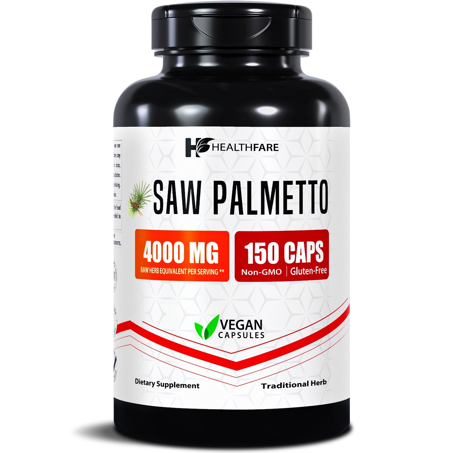 Healthfare Saw Palmetto Extract Capsules 4000mg Equivalent | 150 Capsules