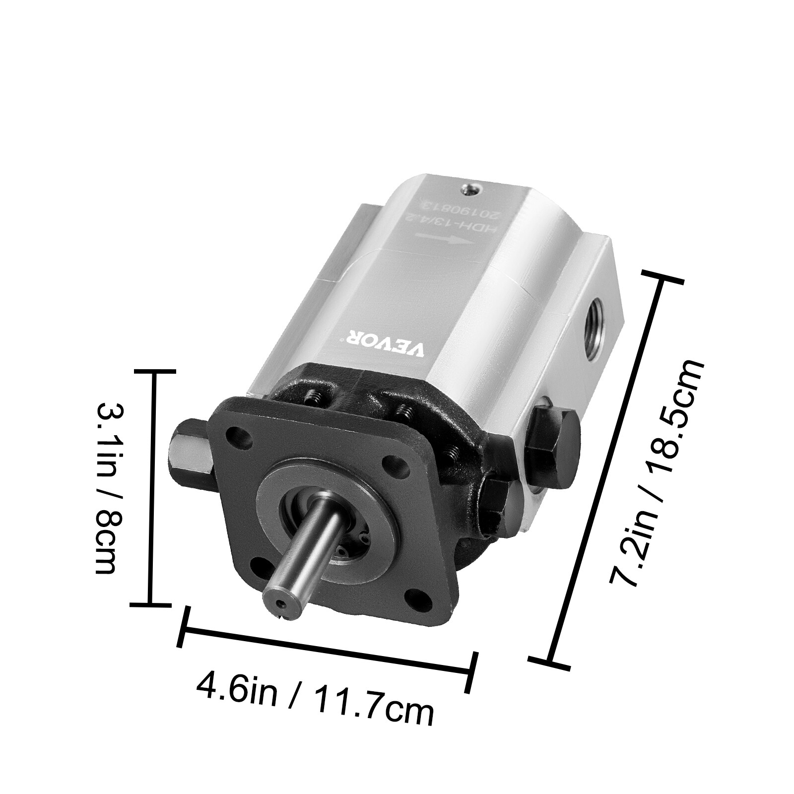 VEVOR Log Splitter Pump 16 GPM 2 Stage Hi Lo Gear Pump Hydraulic Pump