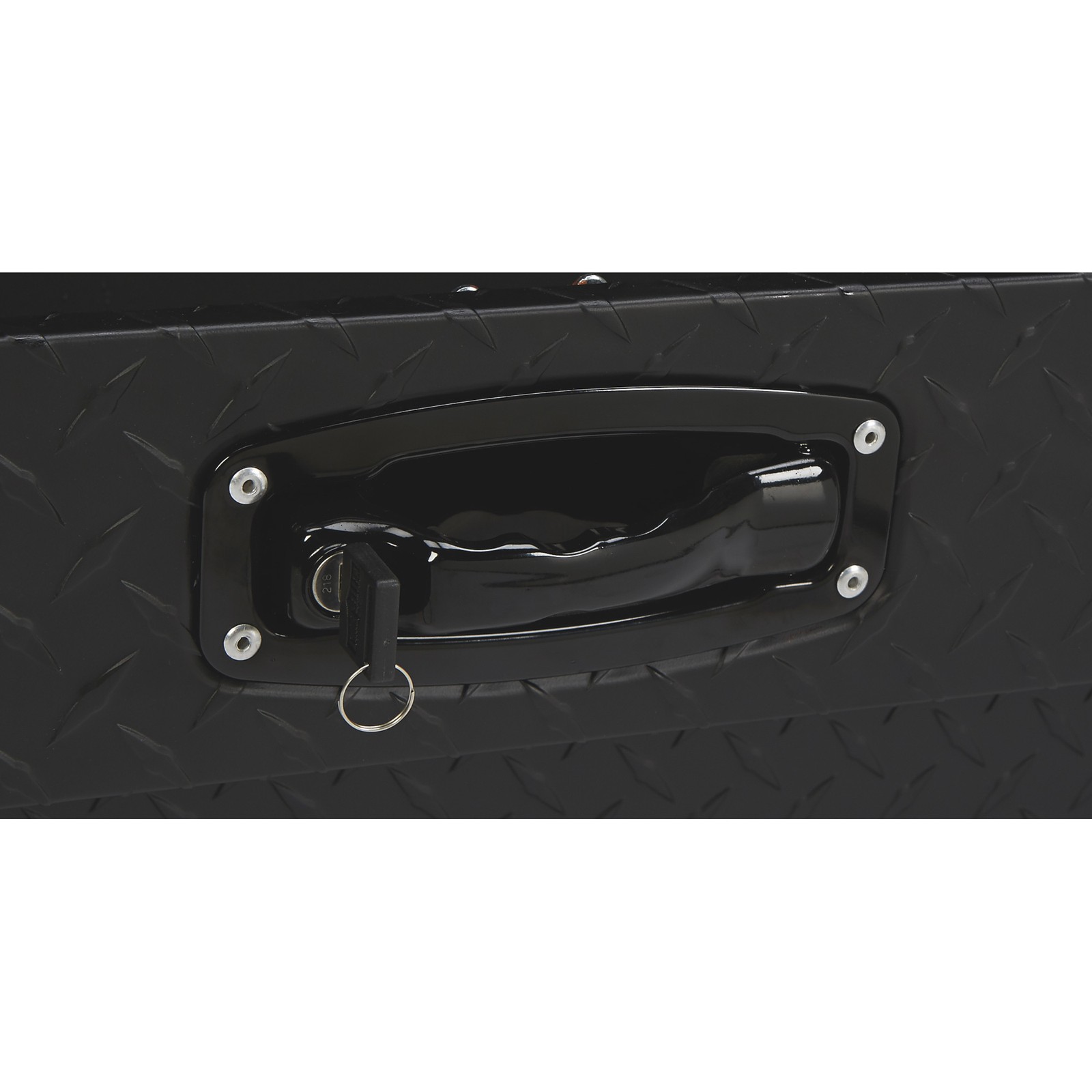 Northern Tool Side-Mount Truck Tool Box, Aluminum, Textured Matte Black, Pull