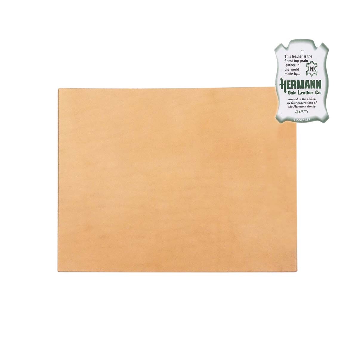 Hermann Oak Veg Tan Leather Sheets 2/3oz to 10/11oz & 6" x 12" to 24" x 24"