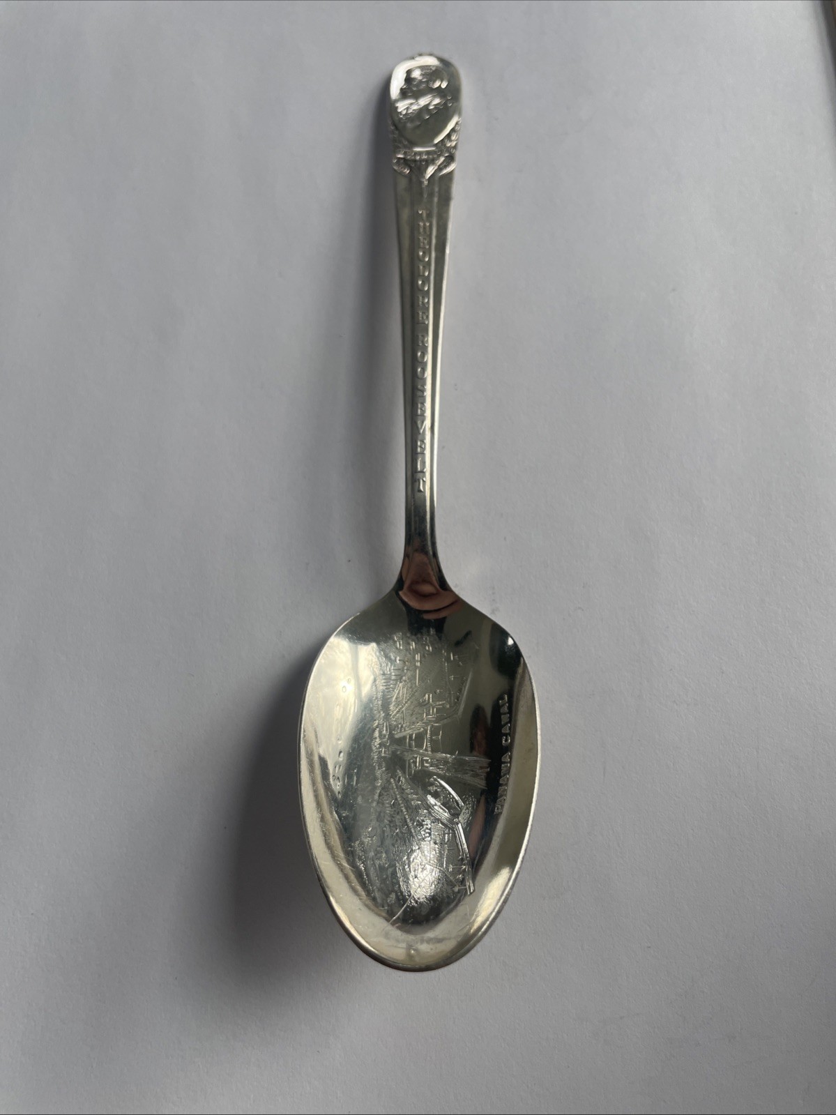 Vintage Spoon US Collectible. 6” Theodore Roosevelt Twenty Six President