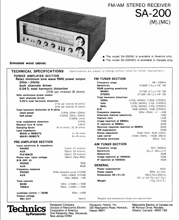 🔥【PRO SERVICED】MINTY Technics SA-200 Stereo 50W Receiver~XSTR/LED MOD💥GUARANTY