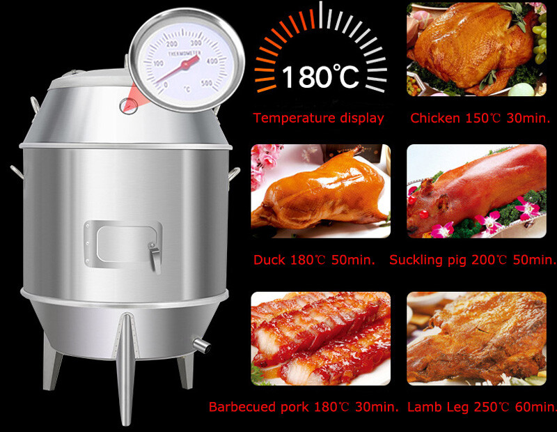 NEW Commercial Charcoal Roast Duck Oven Turkey Chicken Roaster Cooker BBQ Grill