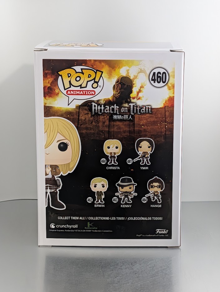 Shiori Mikami JVA Signed Auto Funko Pop #460 Christa Attack on Titan JSA Orange