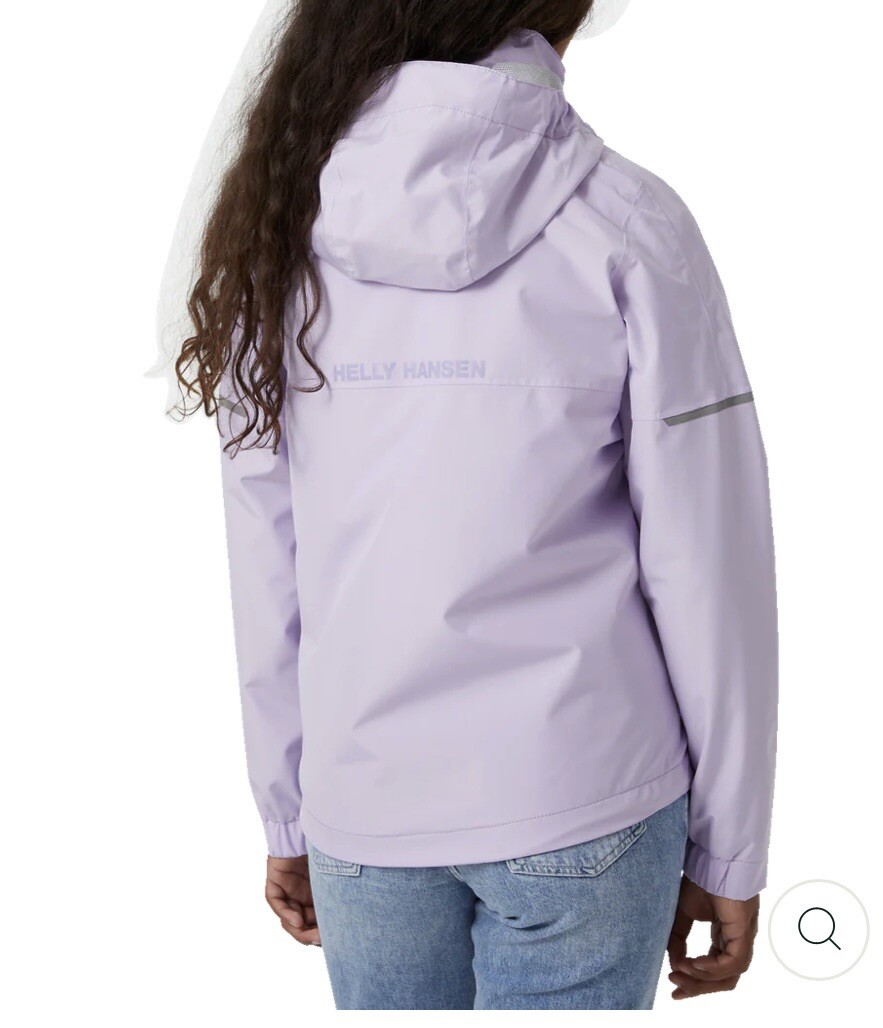 Helly Hansen Jr Active 2.0 Winbreaker Jacket Lilac Purple NEW
