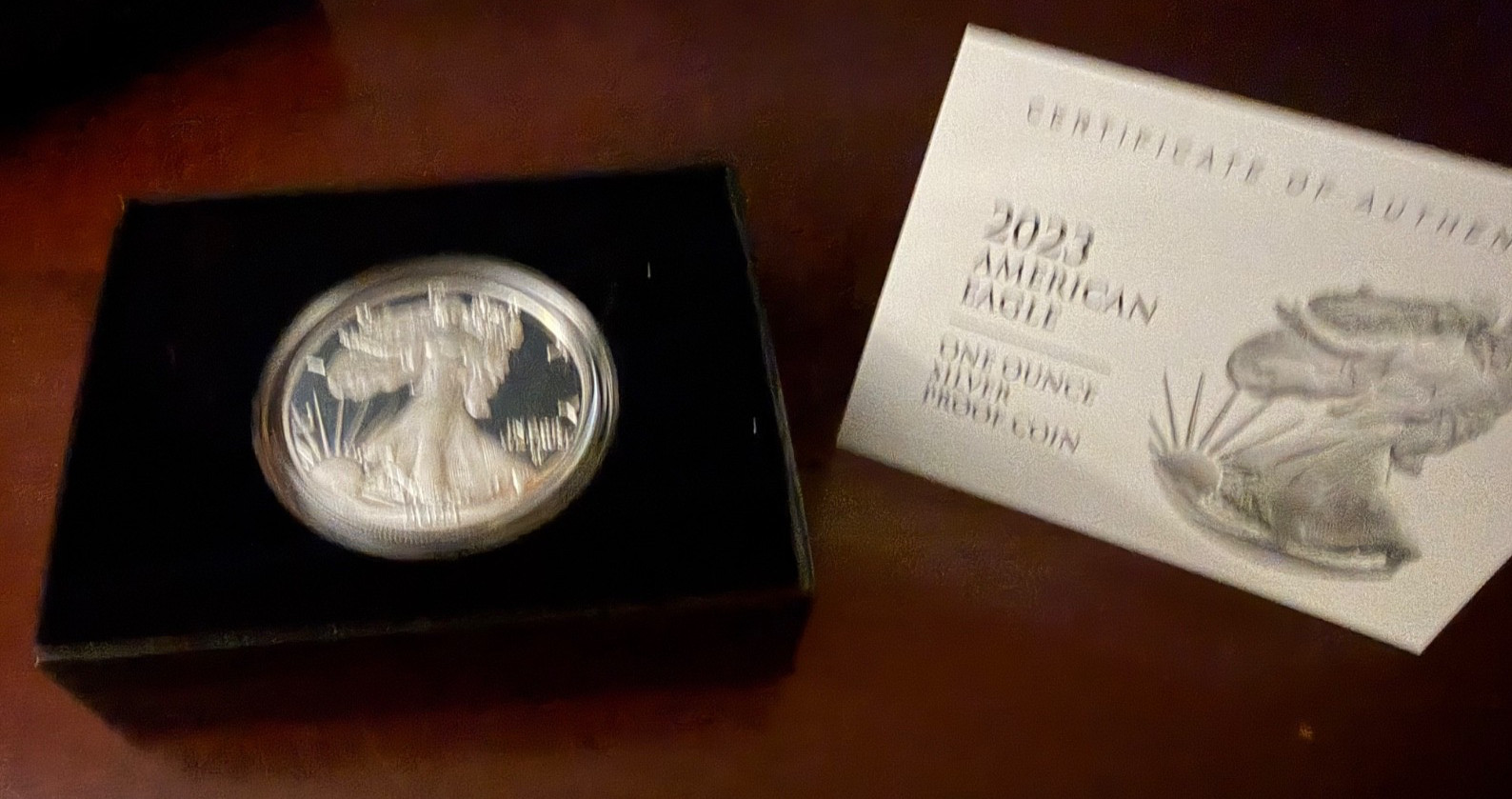 2023 W Proof Silver Eagle with OGP and COA