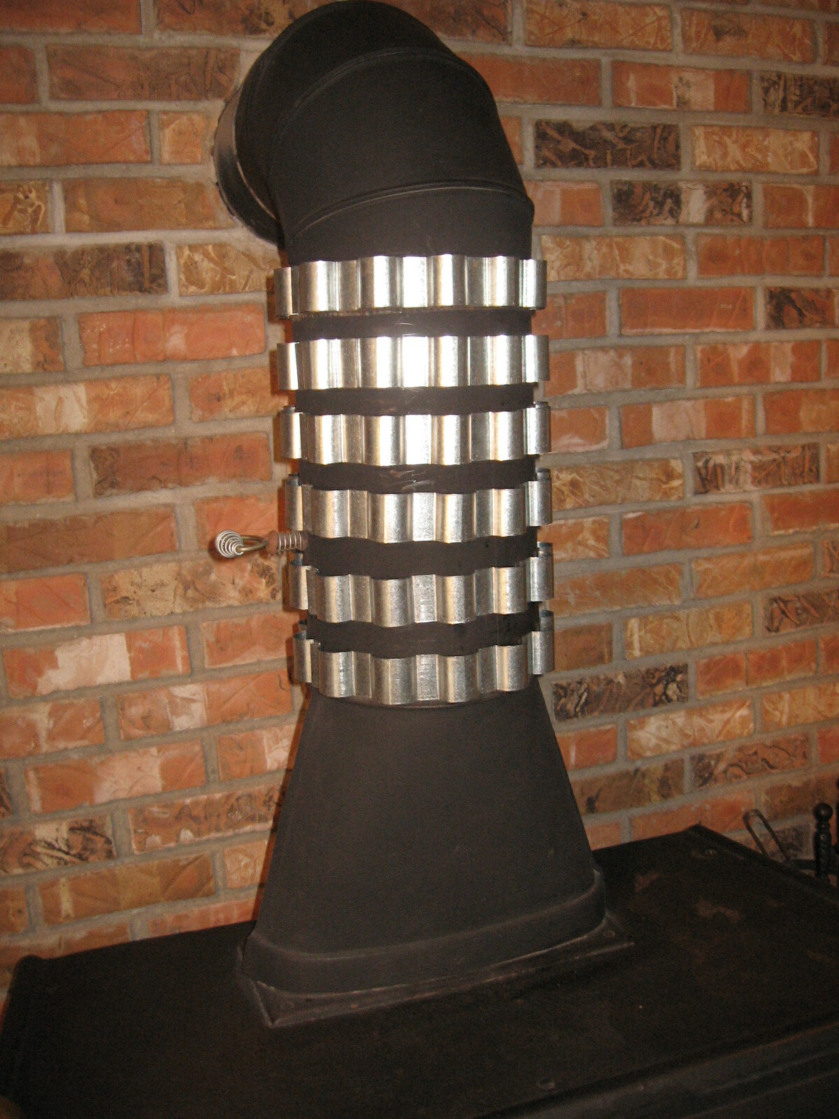 Stove Pipe Heat Exchanger, Add-on Heat Reclaiming Bands set of (6) or (12)