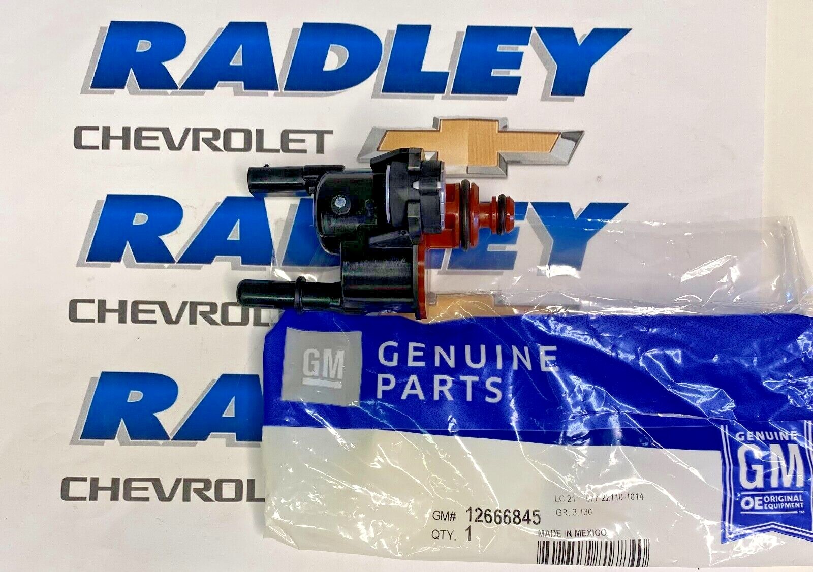 NEW GM OEM PURGE VALVE GMC GENERAL MOTORS 12666845
