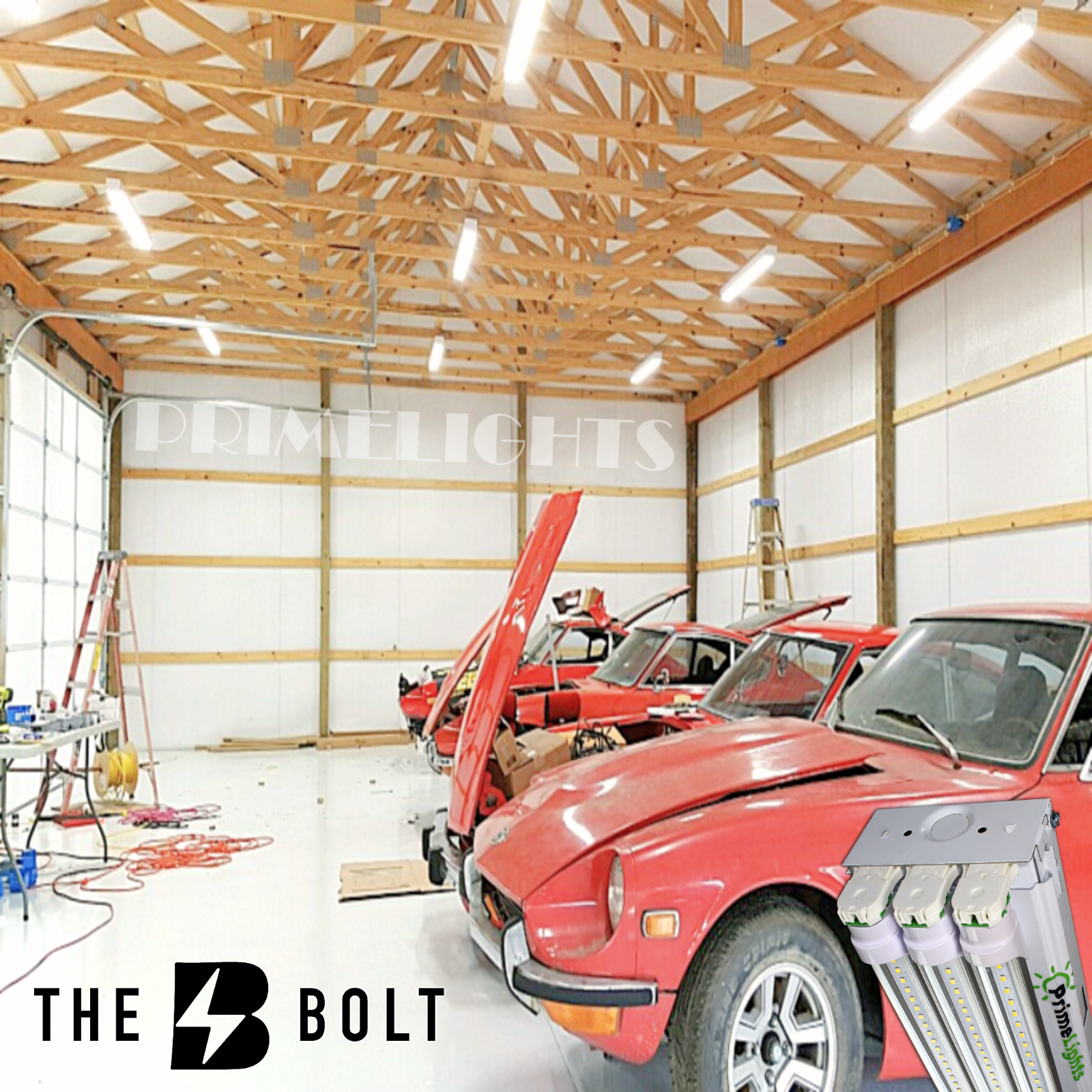 4FT Shop Light Utility LED 66W Ceiling Light Fixture 5000K Daylight USA MADE!