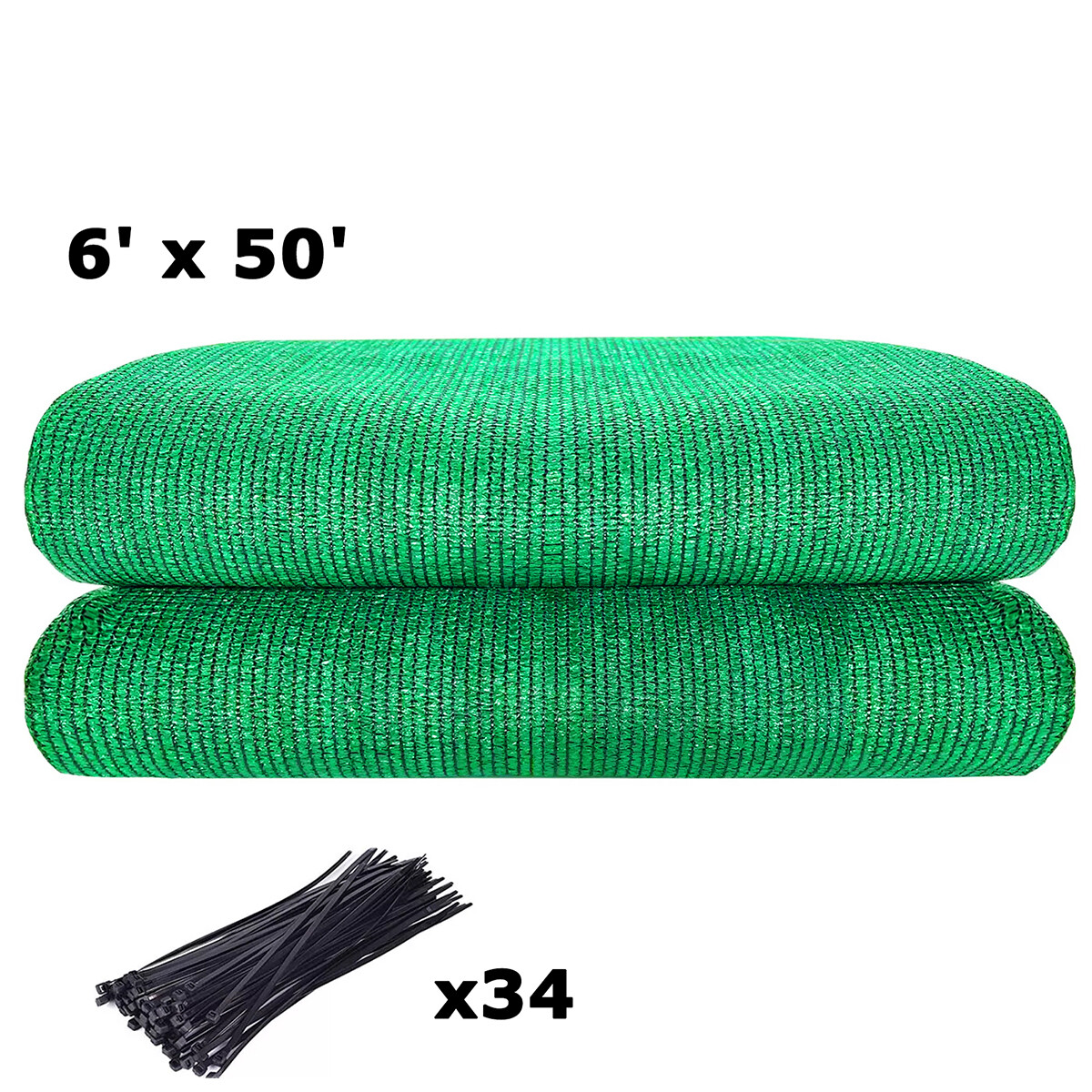 6ft x 50 Privacy Fence Screen Garden Yard Windscreen Mesh Shade Cover Green