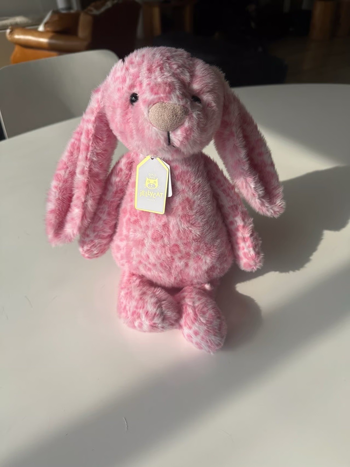 Jellycat Rare Pink Cheetah Bunny Soft NWT Stuffed Animal 2026