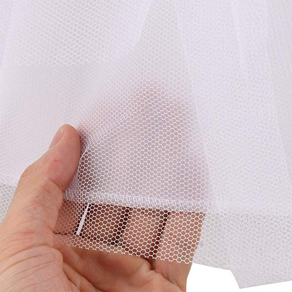 Kids White Mini 3 Layer Petticoat, Flower Girl, Underskirt, Crinoline Slip