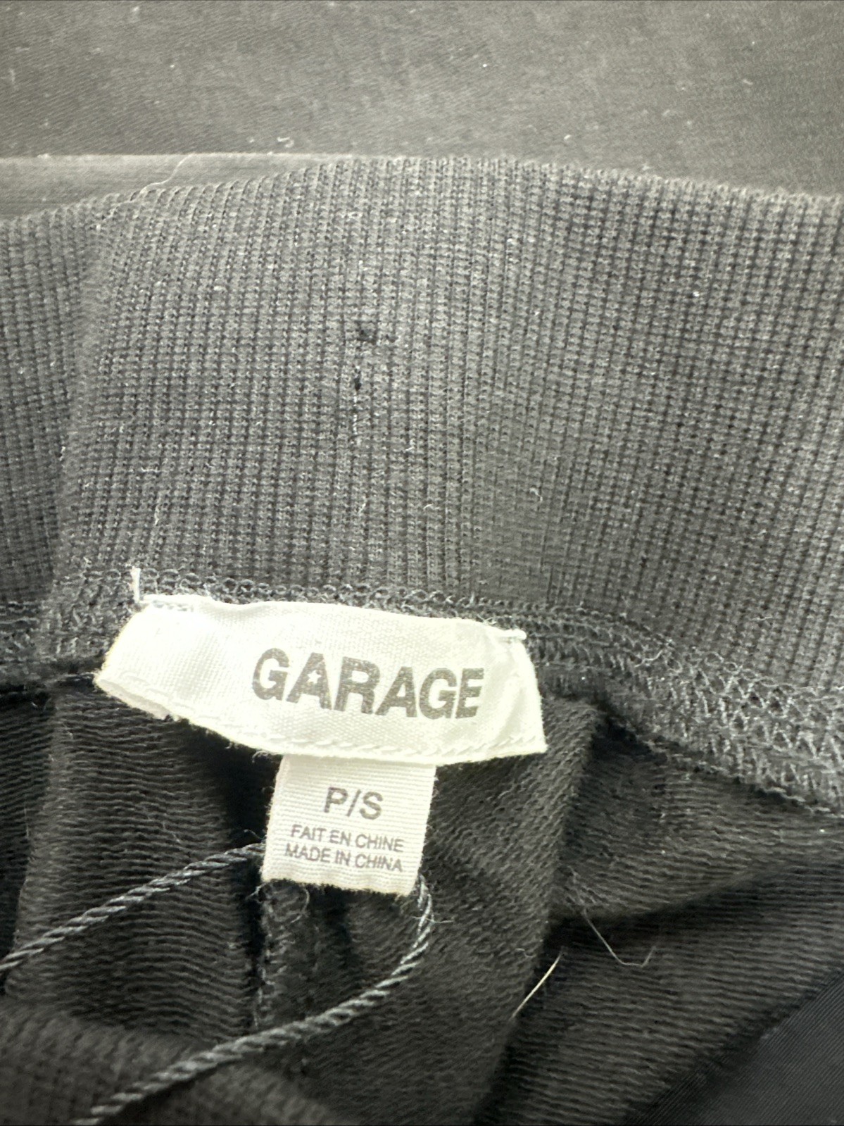 Garage Stretch Terry Bootcut Pants Jet Black P/S