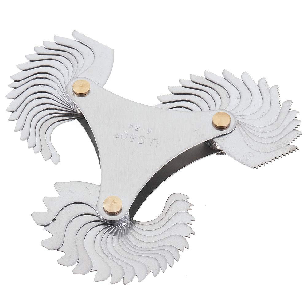 Imperial America SAE Screw Thread Pitch Gauge, Stainless Steel US Specification