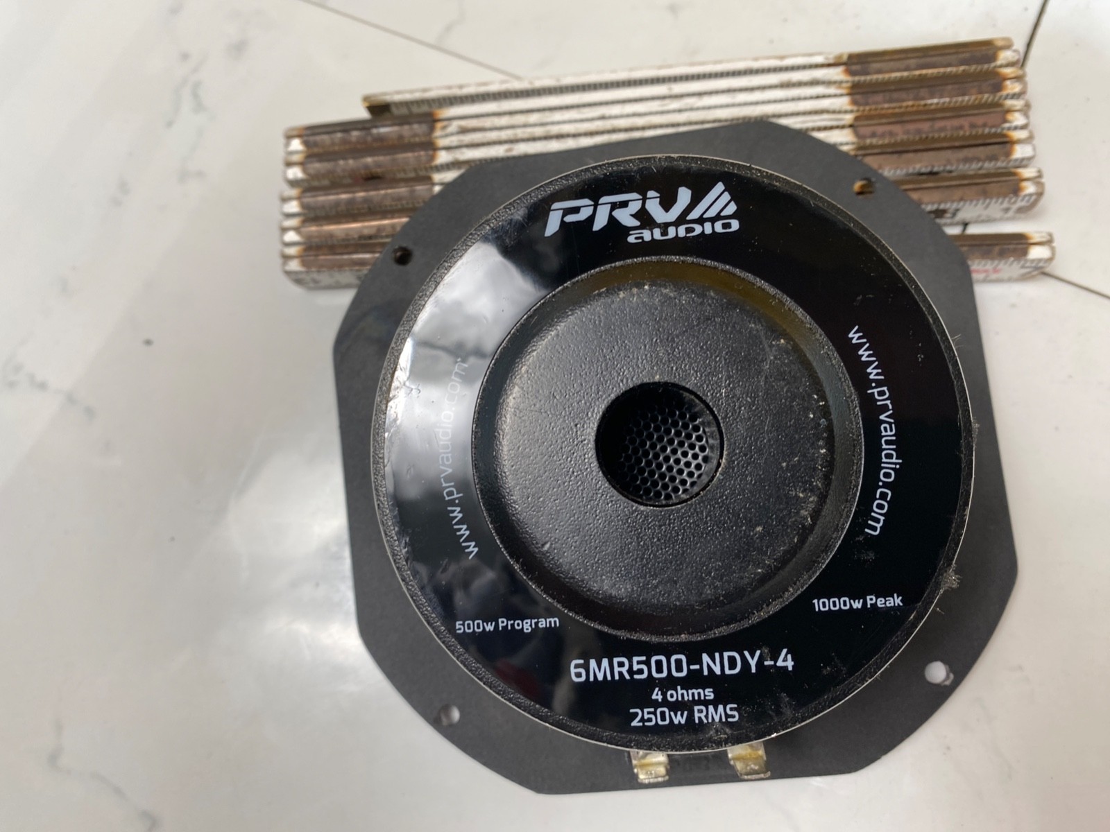 PRV Audio 6MR500-NDY-4 Midrange Neodymium 6.5" Speaker 4 Ohm Speaker 500W