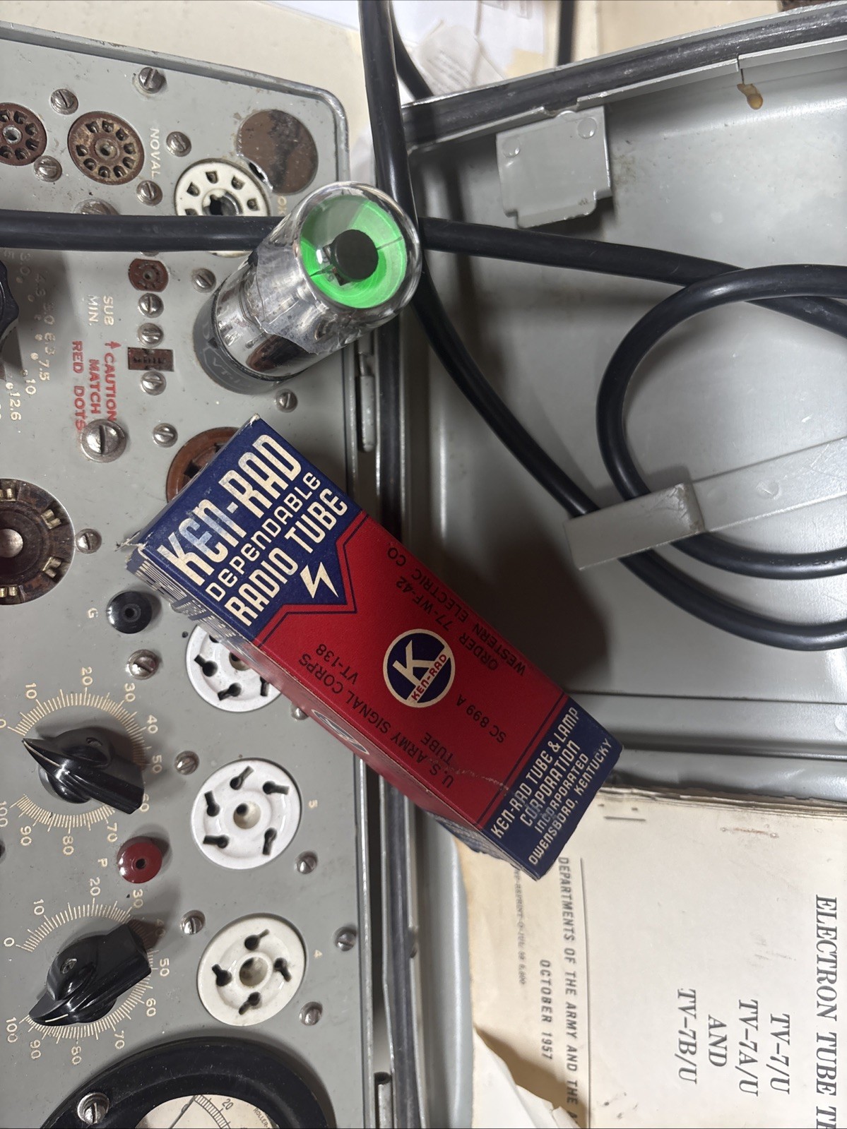 1- Ken Rad 1629 VT-138 Magic Eye Tube New In Box TV7 Very Bright 22 Available