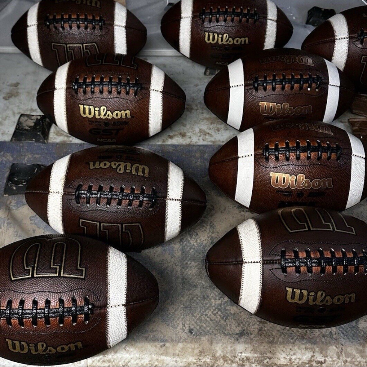 Black Tacky Football Lace Repair Kit - Compare to Wilson GST ACL Pebble Lacing