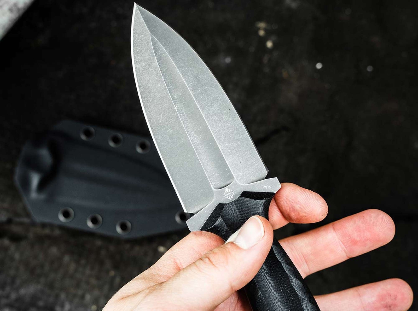 Boker Plus W1 Fixed Knife 3.47" VG-10 Blade G10 Handle Double Edge ✔️ 02BO118