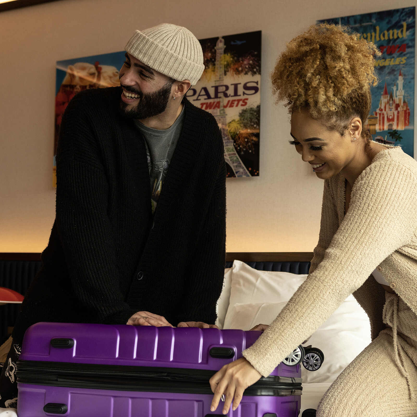 Luggage Sets 3 Piece Expandable Suitcase TSA Lock Double Spinner Wheels HardSide