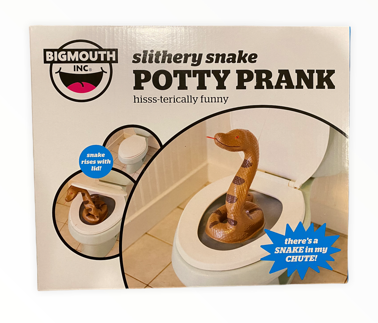 Snake Toilet Bowl Monster - Hisss-terically funny! Bathroom Scary Gag Prank Joke