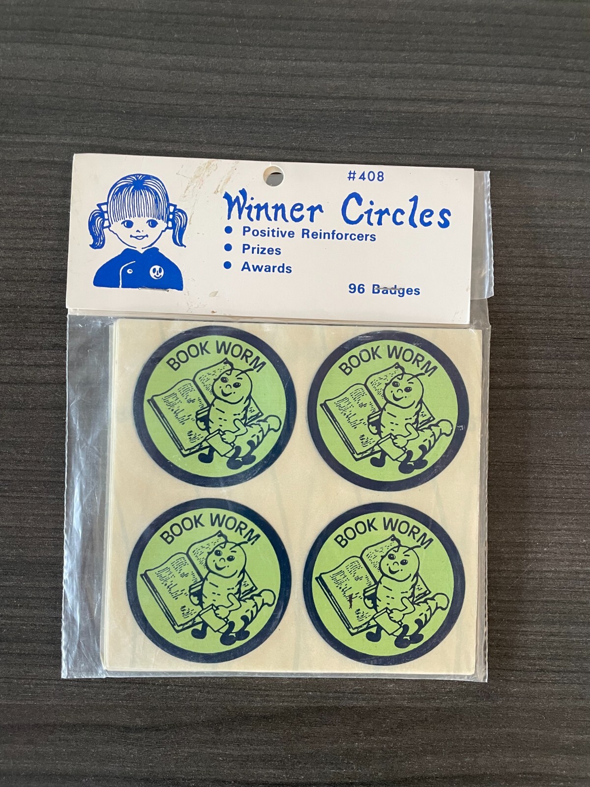 Vintage 1971 Sealed Set 96 Badges by Winner Circles #408 positive reinforcers