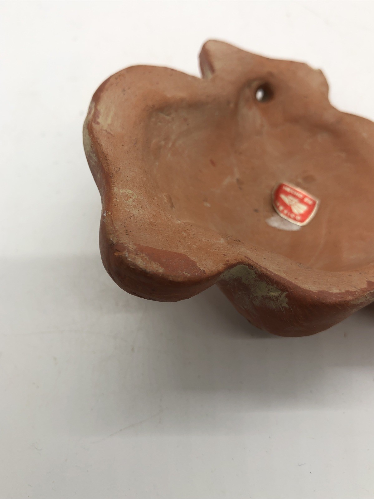 Aztec Mayan Warrior Clay Terra Cotta Mask Made In Mexico Small Wall Hanging