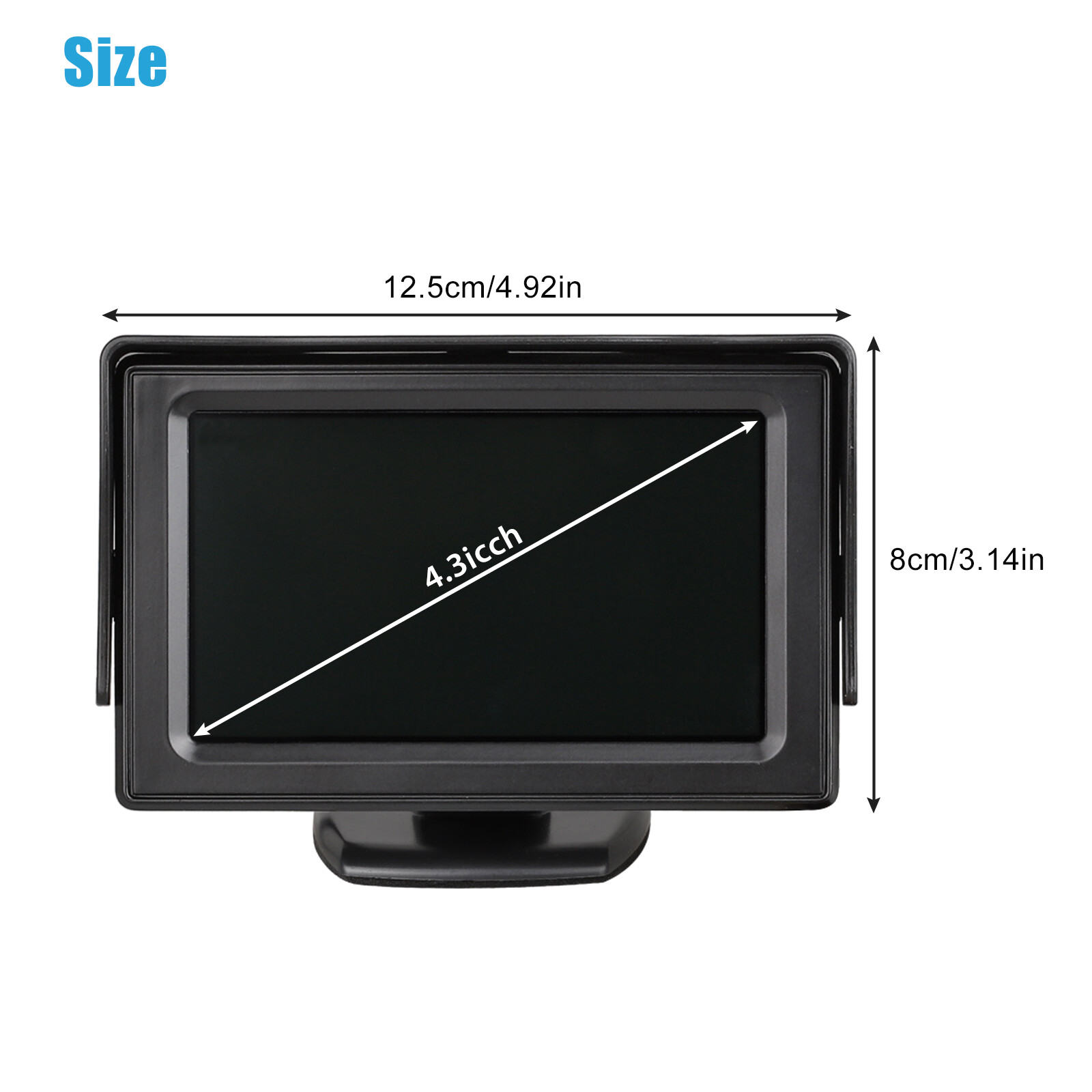 4.3" LCD Monitor Car Camera Rear View Backup Parking Reverse Kit w/ Night Vision